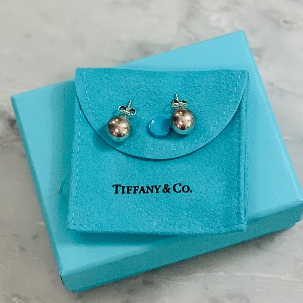 Tiffany & Co. Sterling Silver Ball Earrings